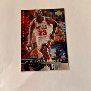 MICHAEL JORDAN #147 UPPER DECK 1999 CARD AIR OF GREATNESS